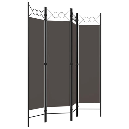 Kamerscherm Met Panelen 160X180 Cm 4 Antraciet
