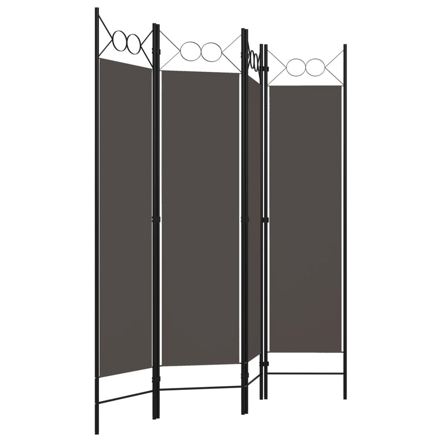 Kamerscherm Met Panelen 160X180 Cm 4 Antraciet