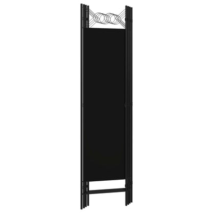 Kamerscherm Met Panelen 160X180 Cm 4 Zwart