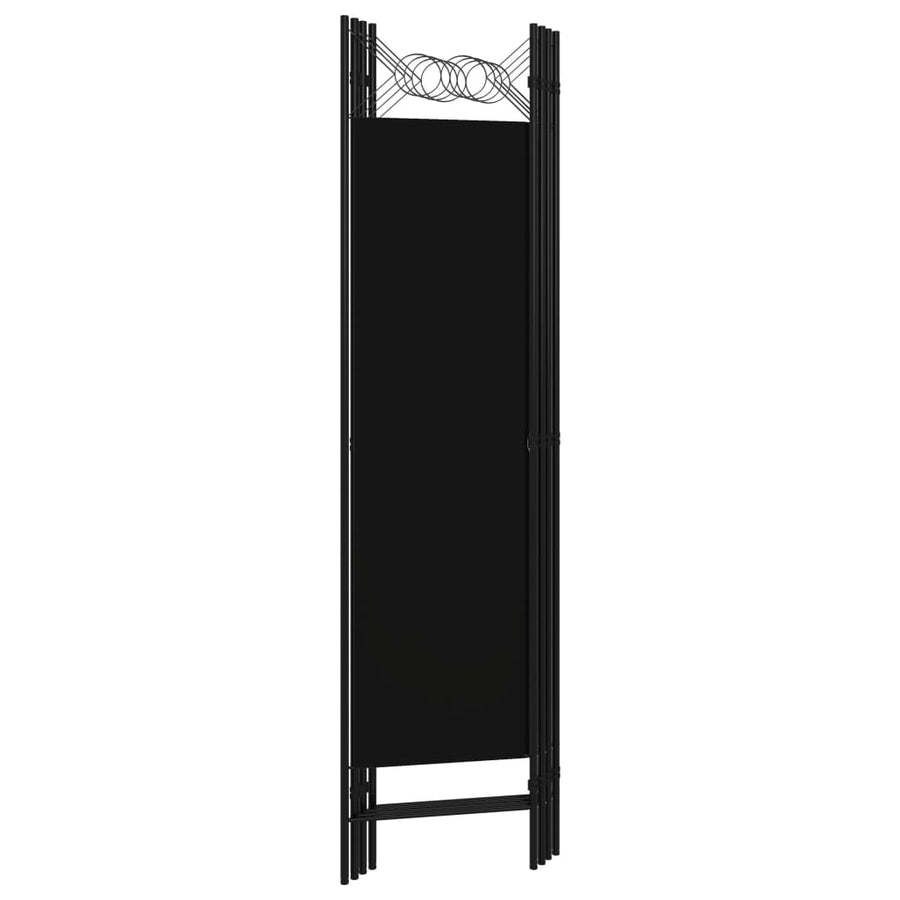 Kamerscherm Met Panelen 160X180 Cm 4 Zwart