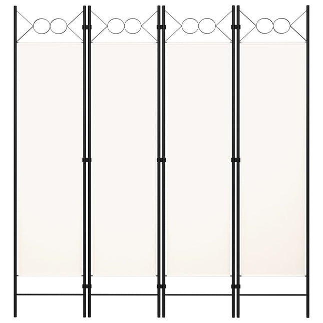 Kamerscherm Met Panelen 160X180 Cm 4 Wit