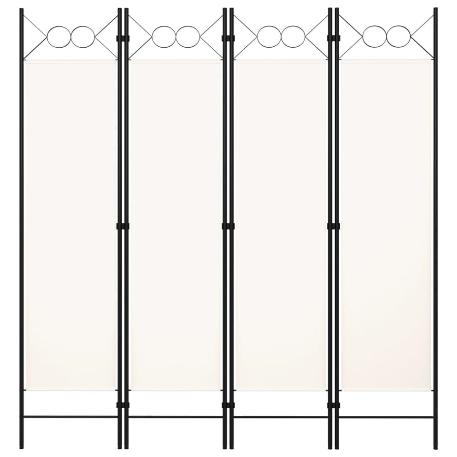Kamerscherm Met Panelen 160X180 Cm 4 Wit