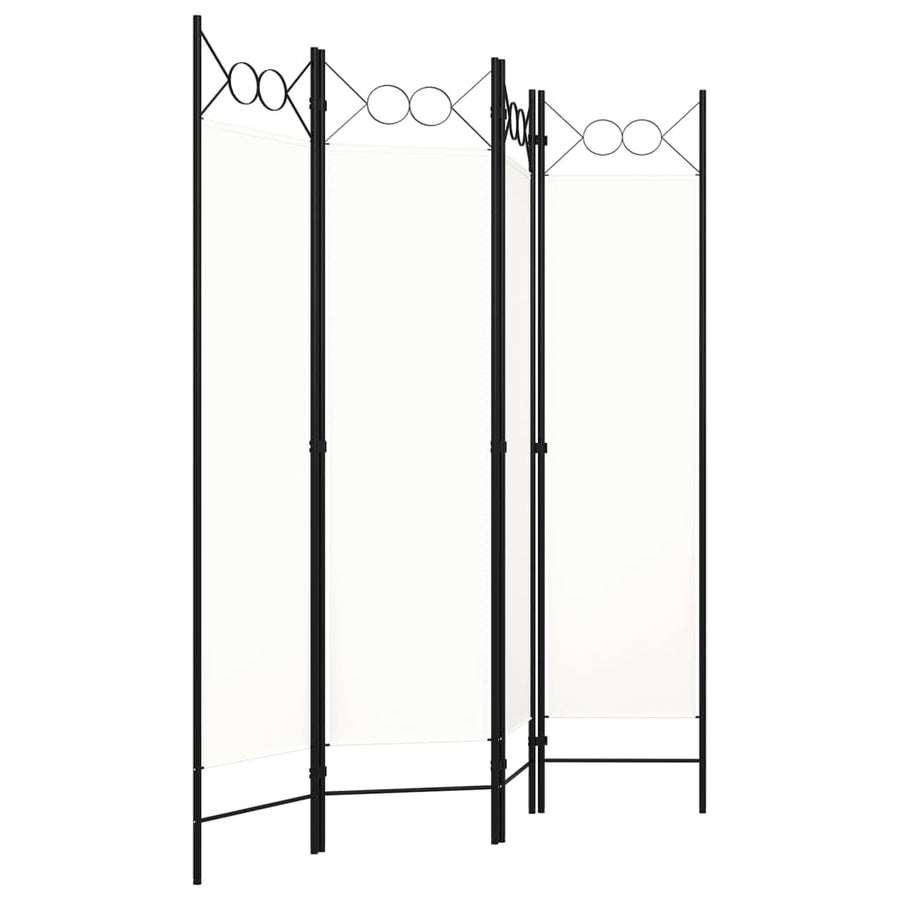 Kamerscherm Met Panelen 160X180 Cm 4 Wit