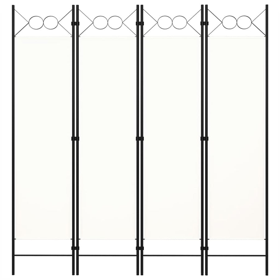 Kamerscherm Met Panelen 160X180 Cm 4 Wit