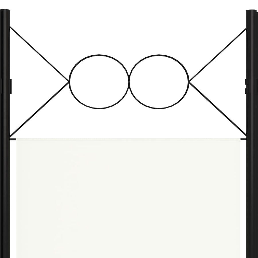Kamerscherm Met Panelen 160X180 Cm 4 Wit
