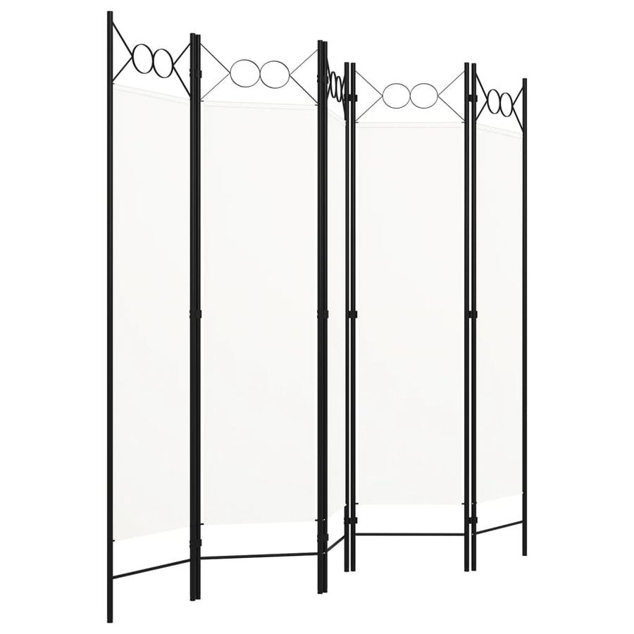 Kamerscherm Met Panelen 200X180 Cm 5 Wit