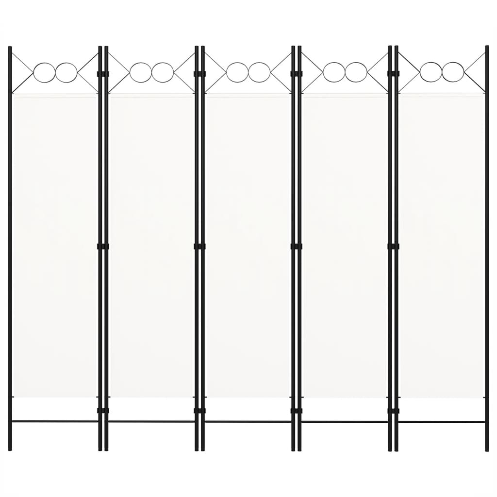 Kamerscherm Met Panelen 200X180 Cm 5 Wit
