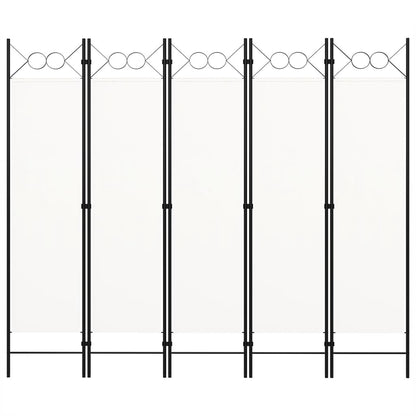 Kamerscherm Met Panelen 200X180 Cm 5 Wit