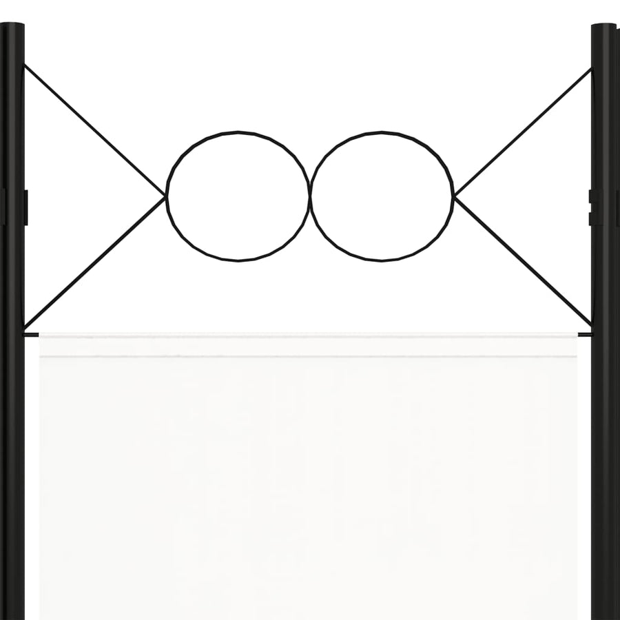 Kamerscherm Met Panelen 200X180 Cm 5 Wit