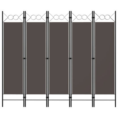 Kamerscherm Met Panelen 200X180 Cm 5 Antraciet