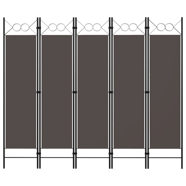 Kamerscherm Met Panelen 200X180 Cm 5 Antraciet