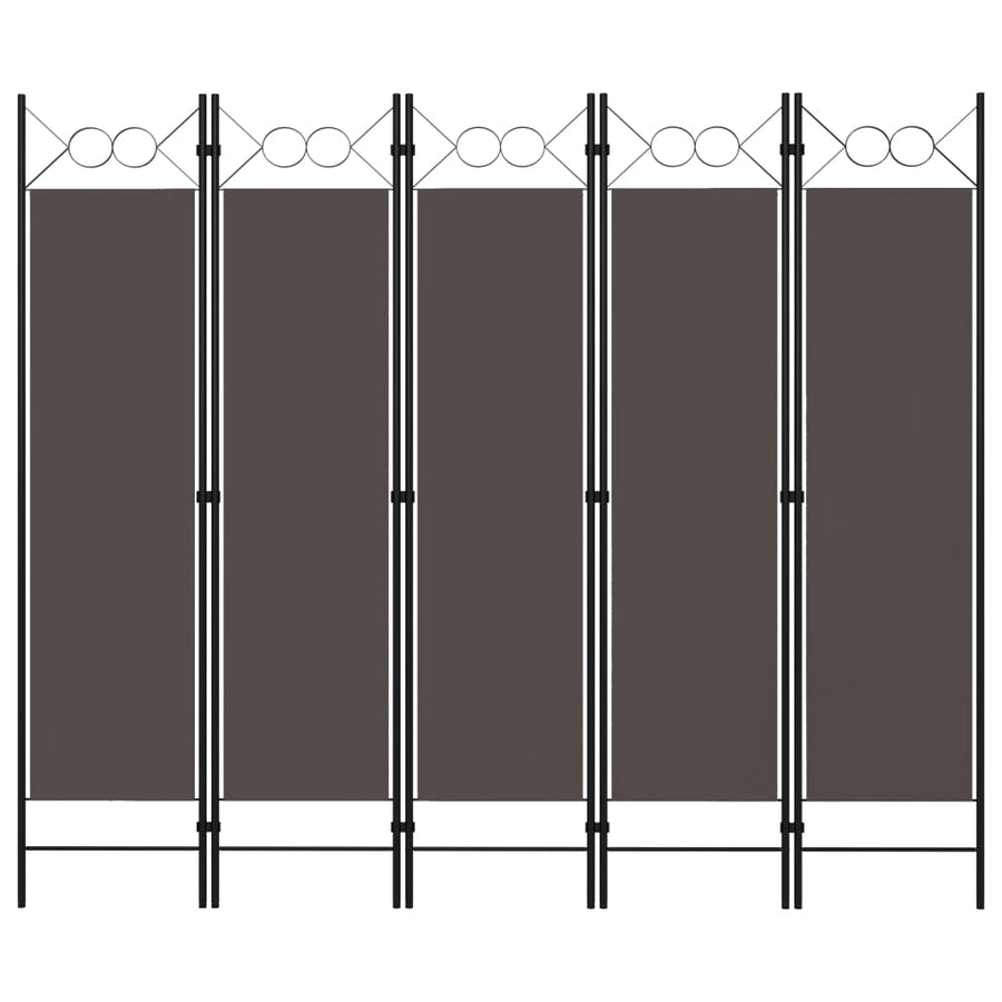 Kamerscherm Met Panelen 200X180 Cm 5 Antraciet