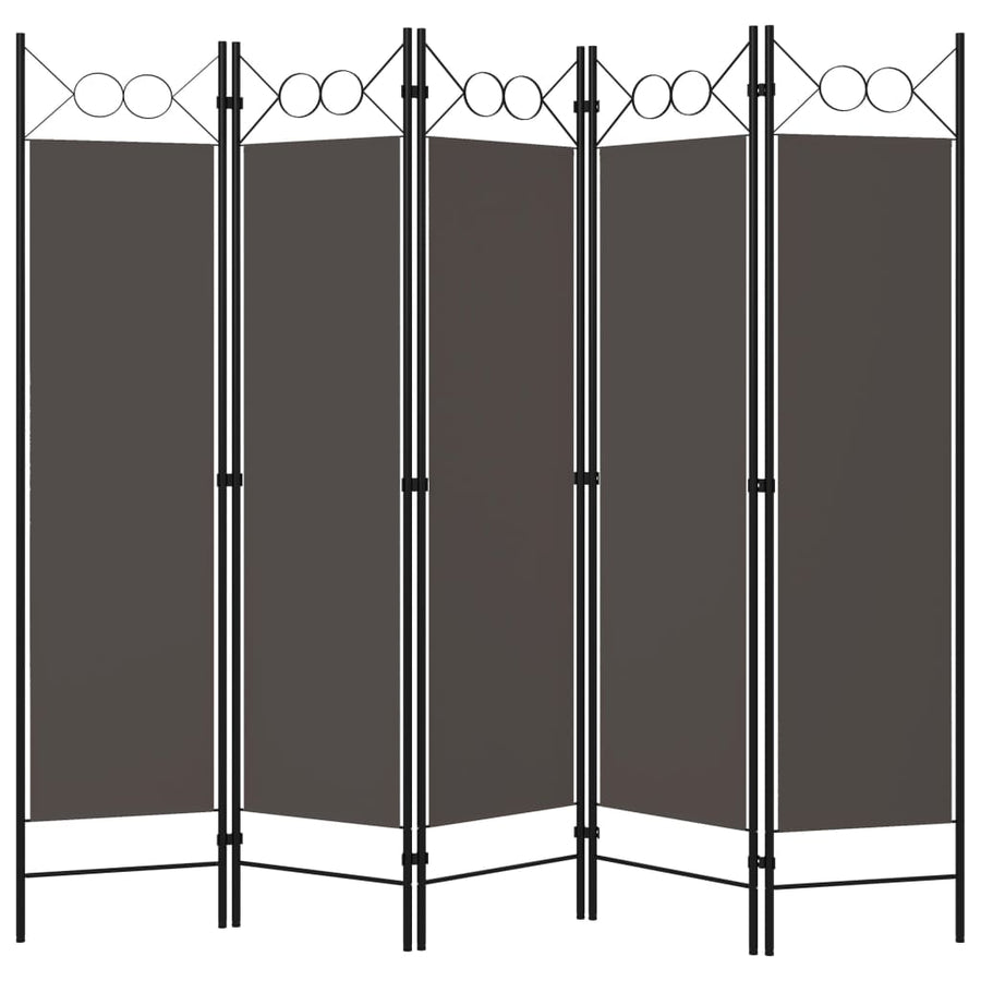 Kamerscherm Met Panelen 200X180 Cm 5 Antraciet
