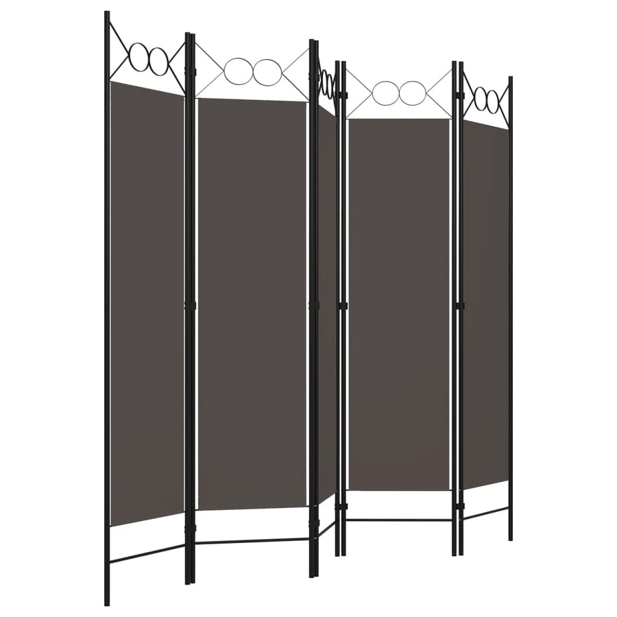 Kamerscherm Met Panelen 200X180 Cm 5 Antraciet