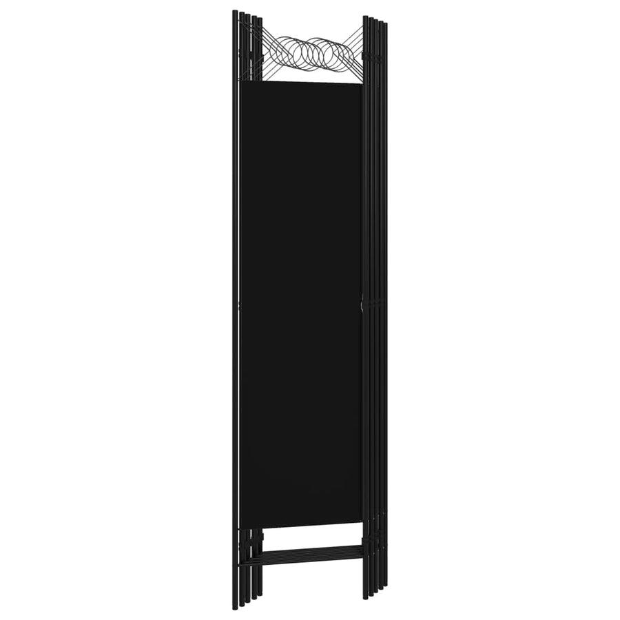Kamerscherm Met Panelen 200X180 Cm 5 Zwart