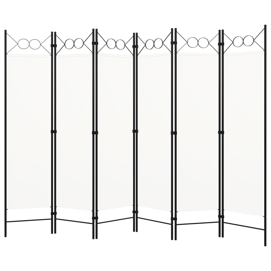Kamerscherm Met Panelen 240X180 Cm 6 Wit