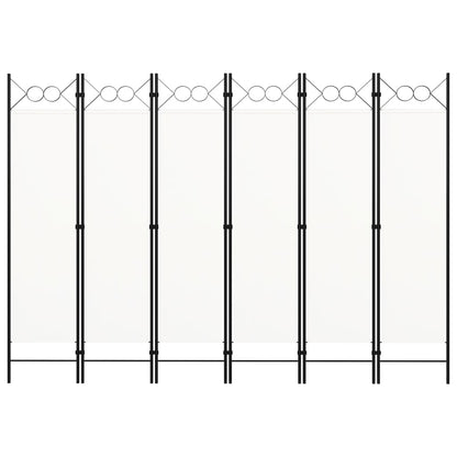 Kamerscherm Met Panelen 240X180 Cm 6 Wit