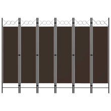 Kamerscherm Met Panelen 240X180 Cm 6 Bruin