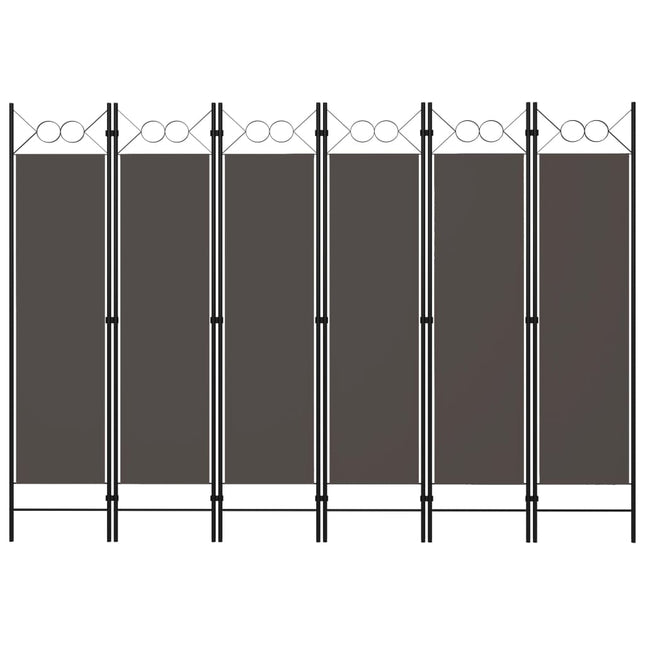 Kamerscherm Met Panelen 240X180 Cm 6 Antraciet