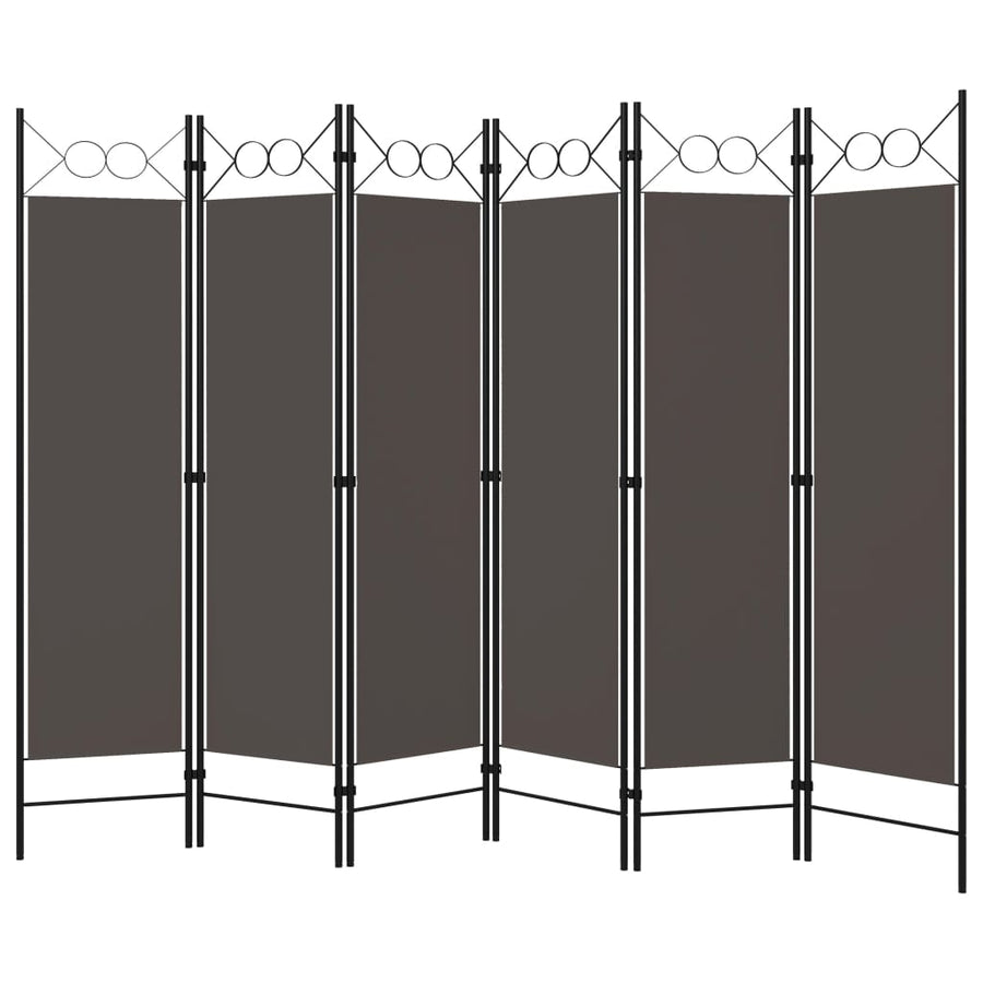Kamerscherm Met Panelen 240X180 Cm 6 Antraciet