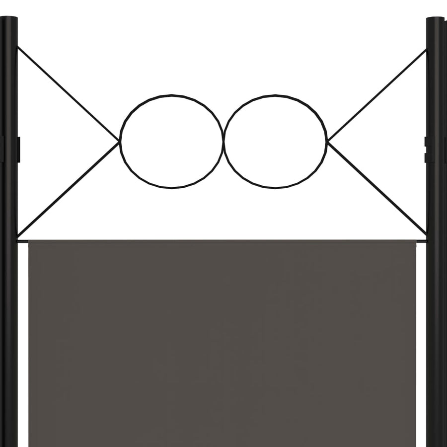 Kamerscherm Met Panelen 240X180 Cm 6 Antraciet