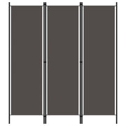Kamerscherm 3 panelen 150x180 cm antraciet