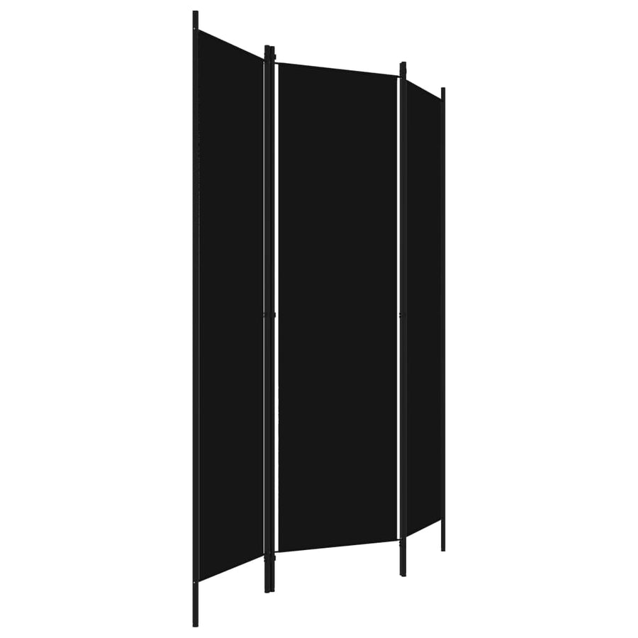 Kamerscherm Met Panelen 150X180 Cm 3 Zwart