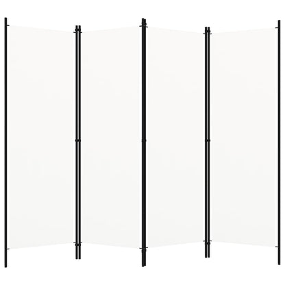 Kamerscherm Met Panelen 200X180 Cm 4 Wit