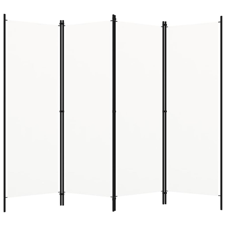 Kamerscherm Met Panelen 200X180 Cm 4 Wit