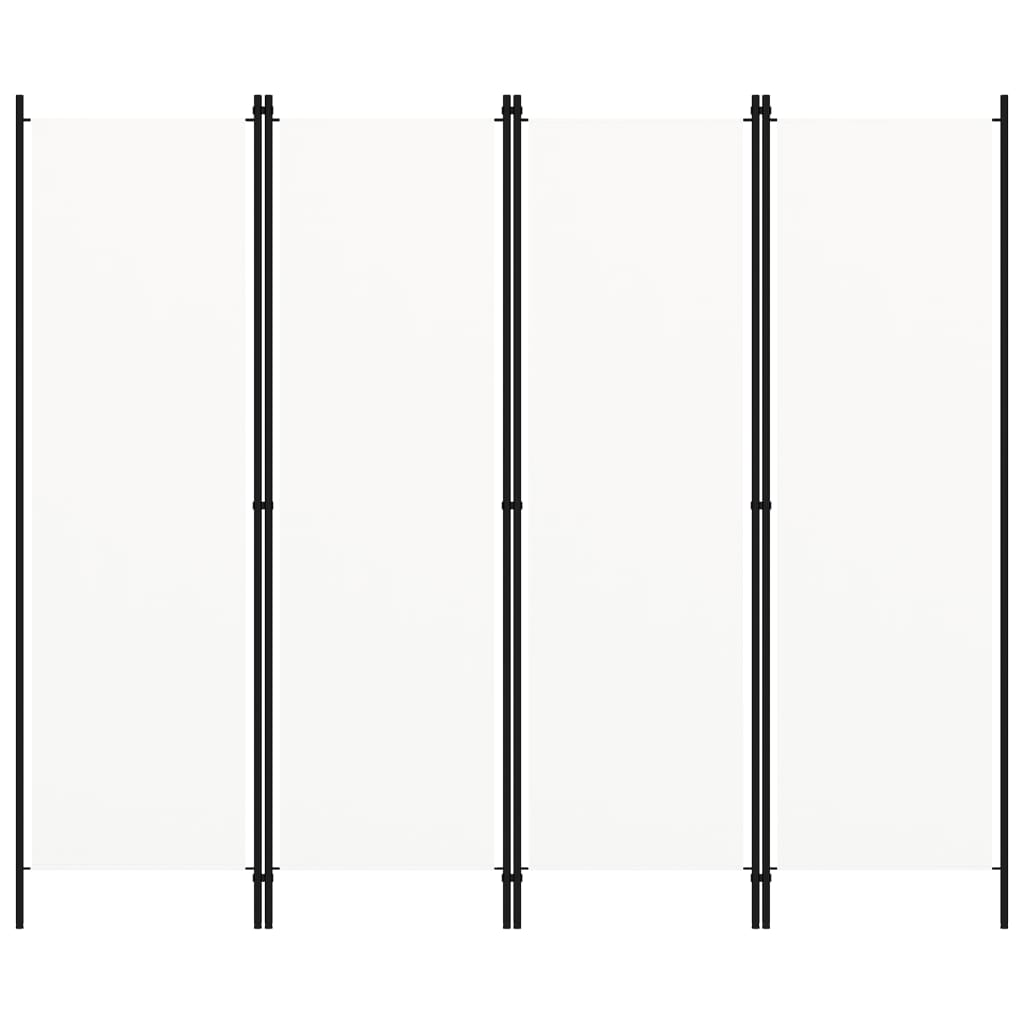 Kamerscherm Met Panelen 200X180 Cm 4 Wit