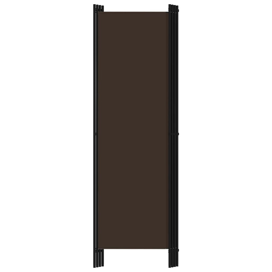 Kamerscherm met 4 panelen 200x180 cm bruin Bruin