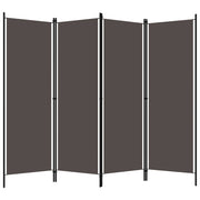 Kamerscherm 4 panelen 200x180 cm antraciet