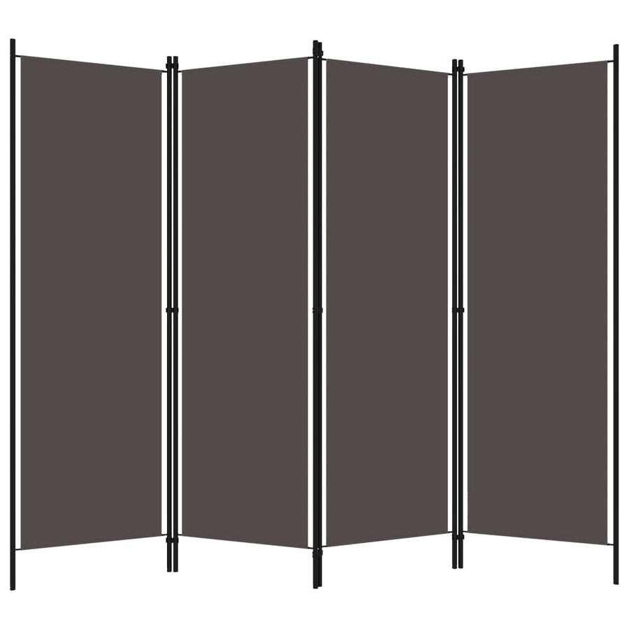 Kamerscherm Met Panelen 200X180 Cm 4 Antraciet