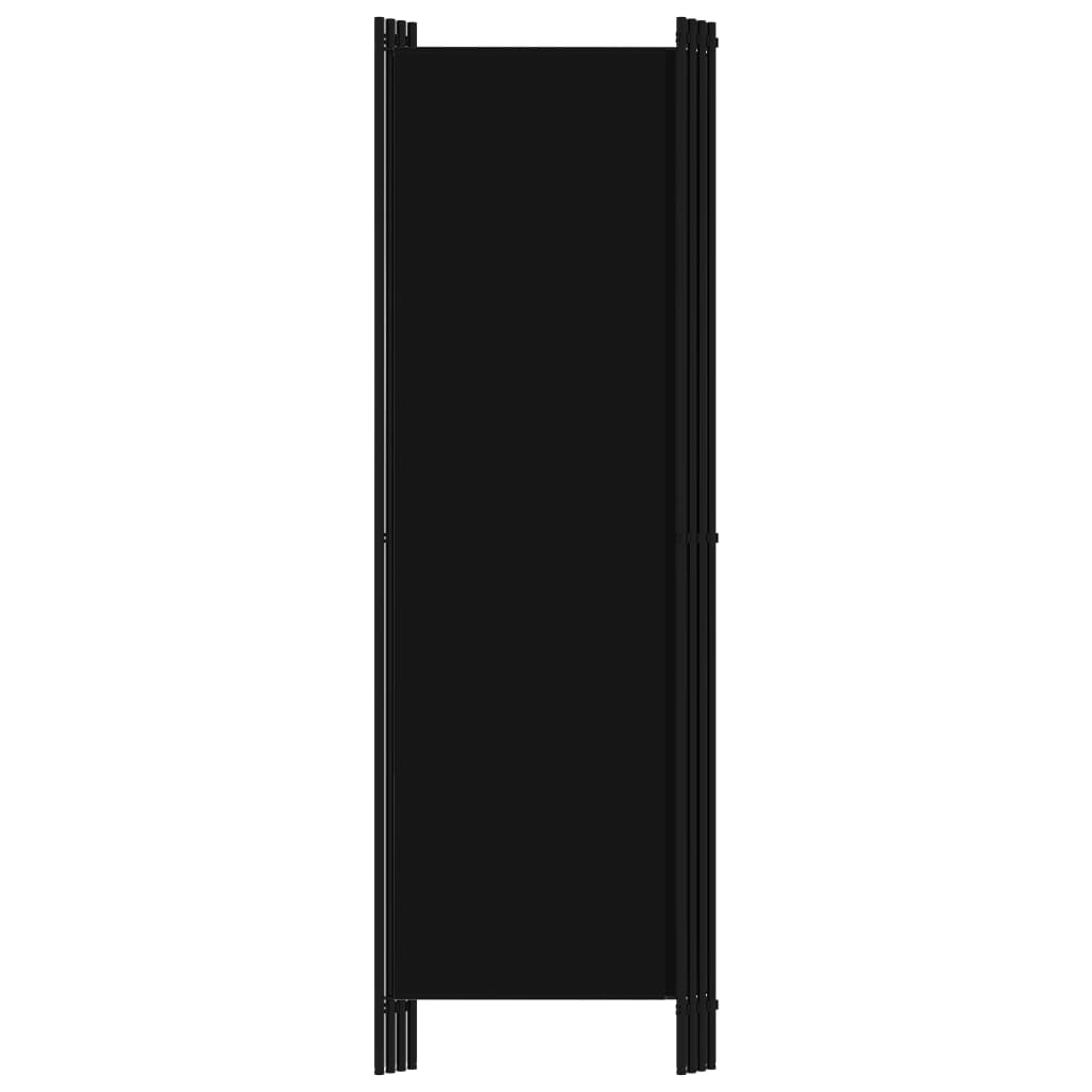 Kamerscherm Met Panelen 200X180 Cm 4 Zwart
