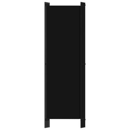 Kamerscherm Met Panelen 200X180 Cm 4 Zwart
