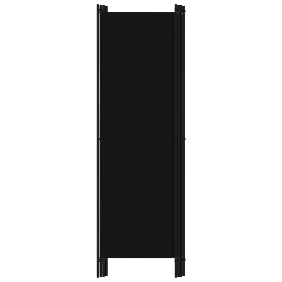 Kamerscherm Met Panelen 200X180 Cm 4 Zwart