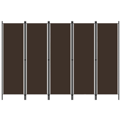 Kamerscherm Met Panelen 20X180 Cm 5 Bruin