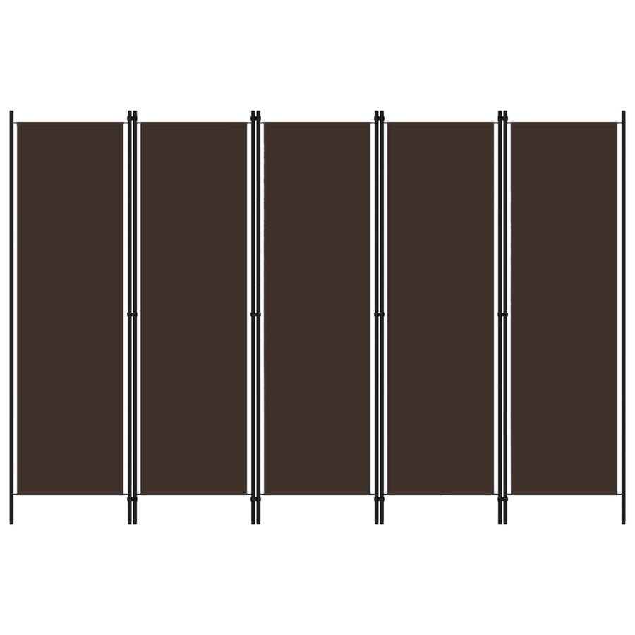 Kamerscherm Met Panelen 20X180 Cm 5 Bruin