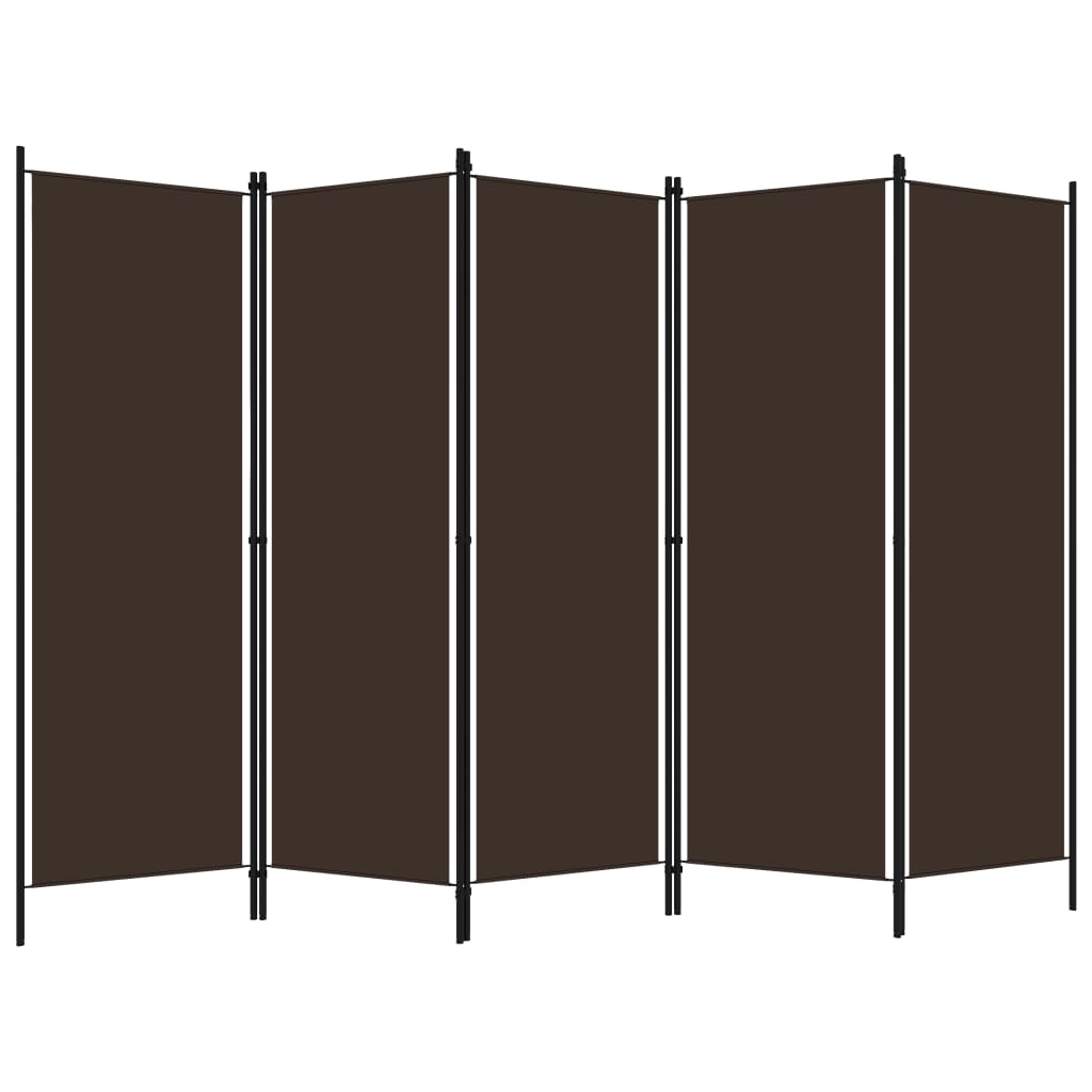Kamerscherm Met Panelen 20X180 Cm 5 Bruin