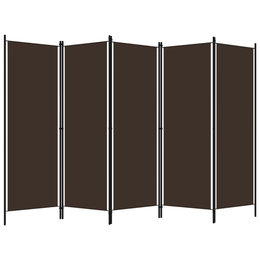 Kamerscherm Met Panelen 20X180 Cm 5 Bruin