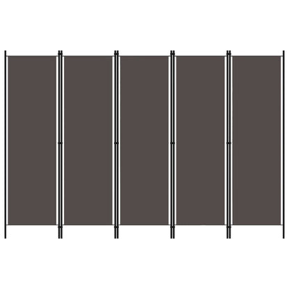 Kamerscherm Met Panelen 20X180 Cm 5 Antraciet