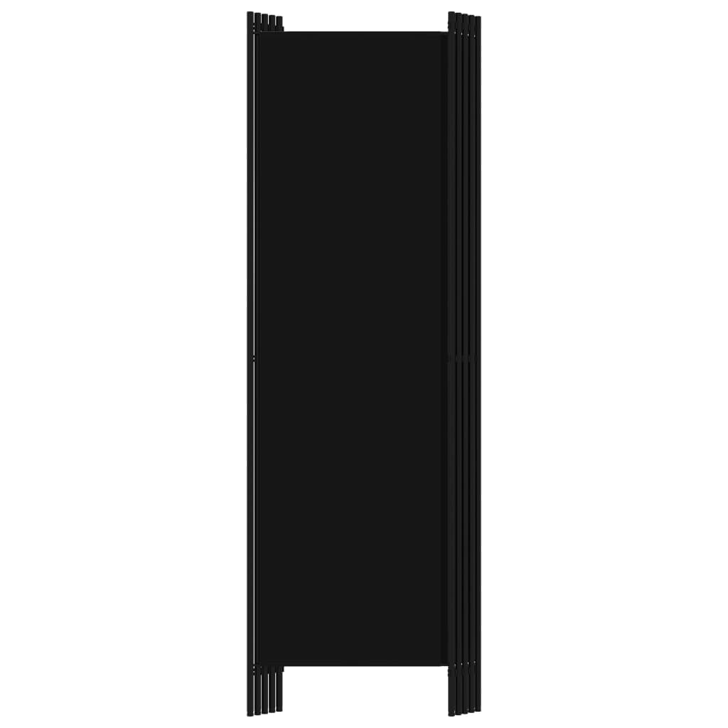 Kamerscherm Met Panelen 20X180 Cm 5 Zwart