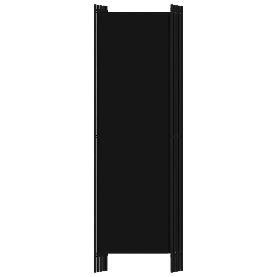 Kamerscherm Met Panelen 20X180 Cm 5 Zwart