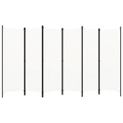 Kamerscherm 300x180 cm wit 6 panelen