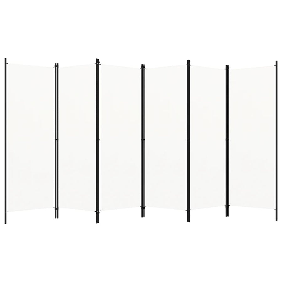 Kamerscherm Met Panelen 300X180 Cm 6 Wit