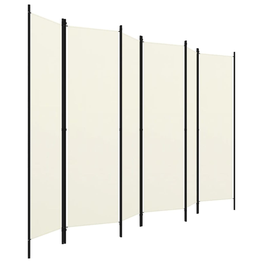 Kamerscherm Met Panelen 300X180 Cm 6 Wit