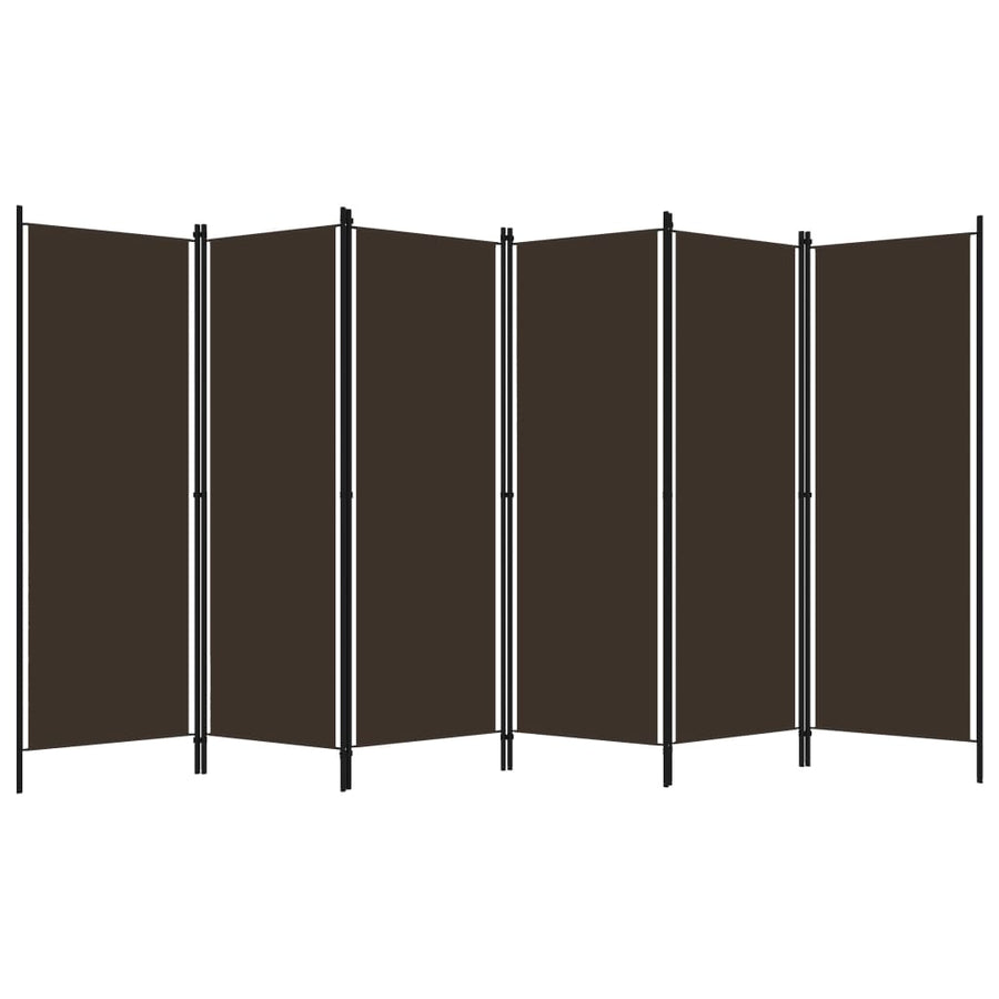 Kamerscherm Met Panelen 300X180 Cm 6 Bruin