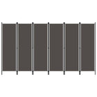 Kamerscherm 6 panelen 300x180 cm antraciet