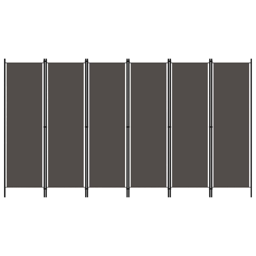 Kamerscherm Met Panelen 300X180 Cm 6 Antraciet