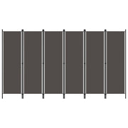 Kamerscherm 6 panelen 300x180 cm antraciet